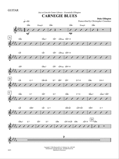 Carnegie Blues: Guitar