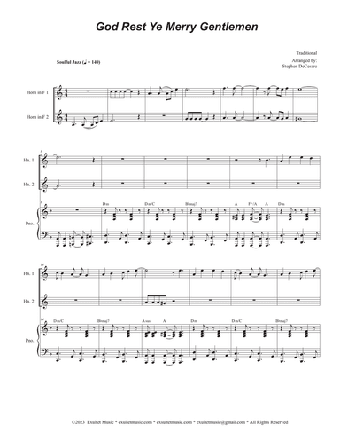 God Rest Ye Merry Gentlemen (French Horn Duet)