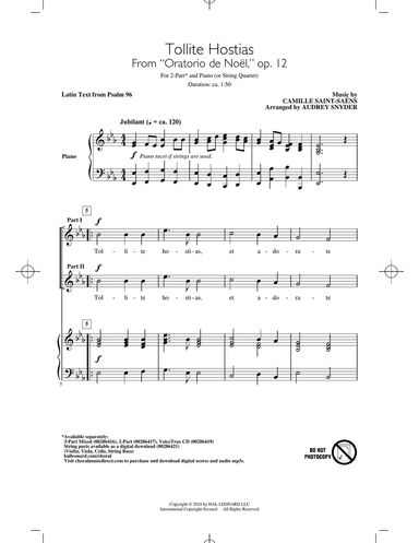 Tollite Hostias (arr. Audrey Snyder)