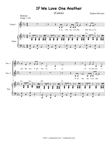 If We Love One Another (Canon)