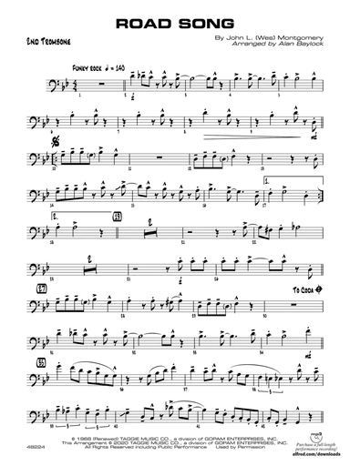 Road Song: 2nd Trombone