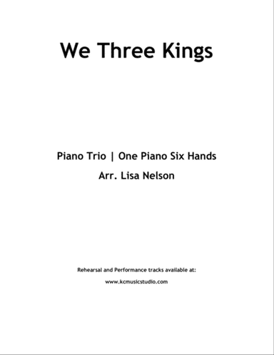 We Three Kings | Piano Trio (1 piano, 6 hands) | Intermediate