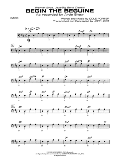 Begin the Beguine: String Bass