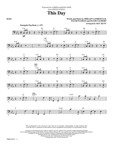 This Day (from Jingle Jangle) (arr. Mac Huff) - Bass