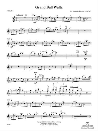Grand Ball Waltz: 1st Violin