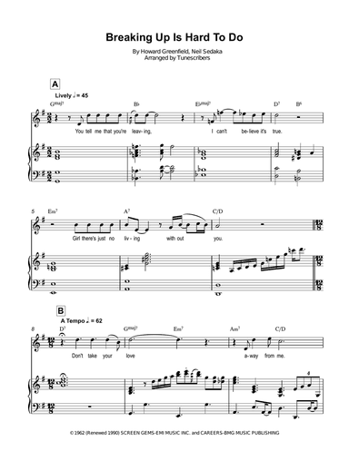 Breaking Up Is Hard To Do