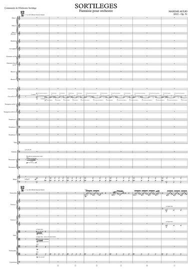 Sortilèges - Score Only
