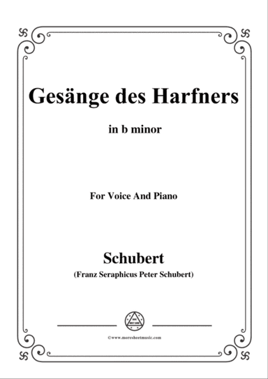 Schubert-An die Türen will ich schleichen Op.12 No.3 in b minor,for voice and piano