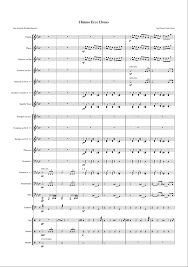 HIMNO PROCESIONAL "ECCE HOMO ILICITANO" Processional march of Holy Week. If you want the scores of e