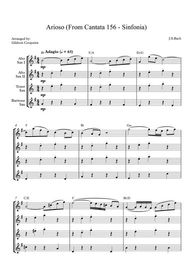Arioso (From Cantata 156 - Sinfonia)
