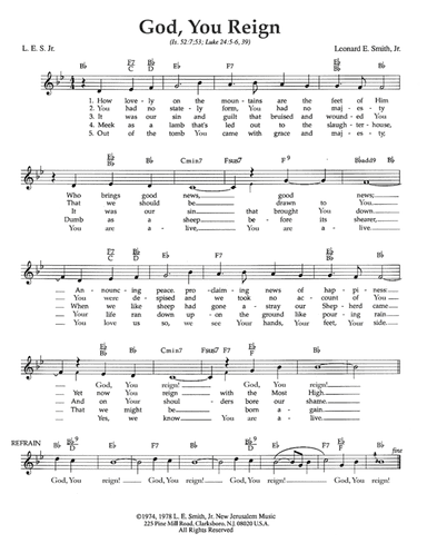God, You Reign