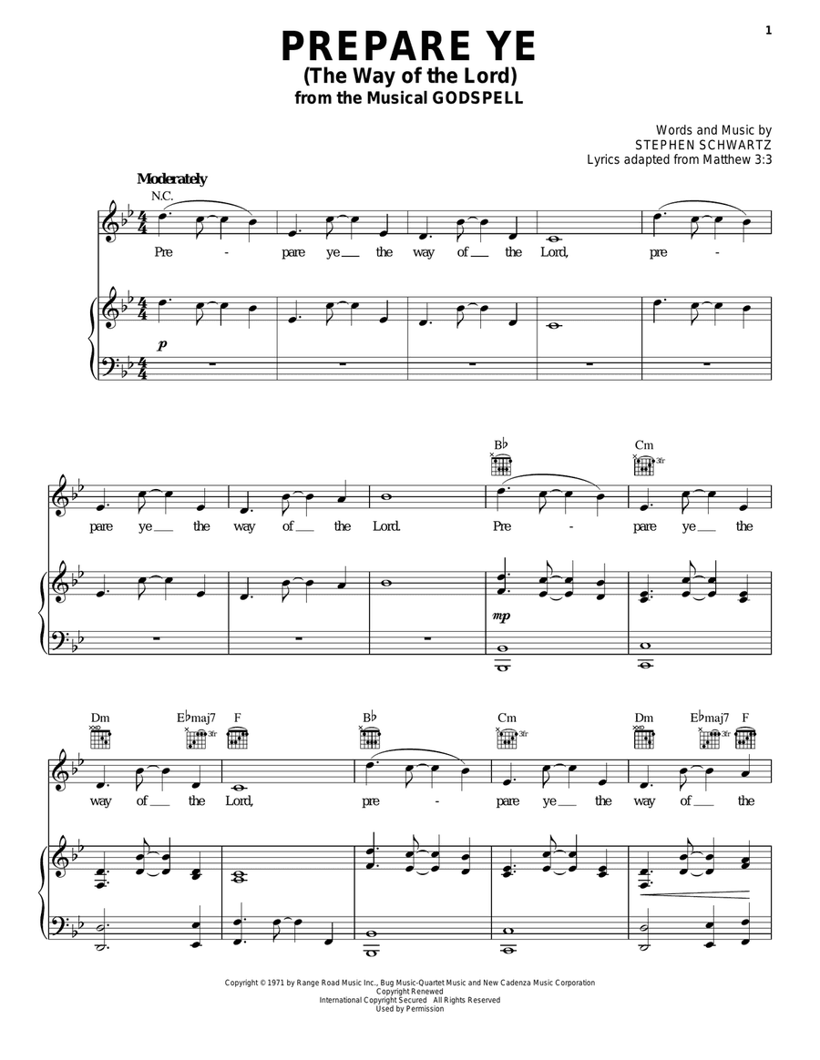 Prepare Ye (The Way Of The Lord)