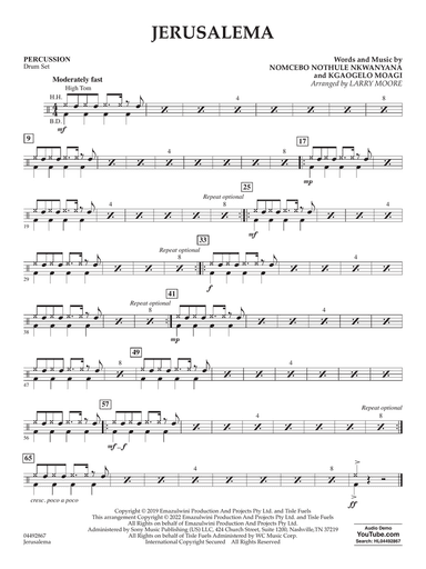 Jerusalema (feat. Nomcebo Zikode) (arr. Larry Moore) - Percussion