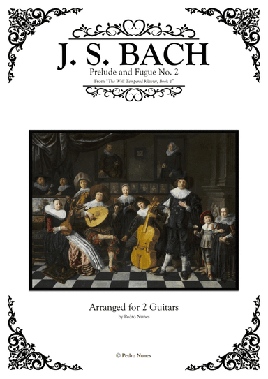 Prelude and Fugue No. 2 - "The Well Tempered Klavier - Book 1" (Arr. for 2 Guitars)