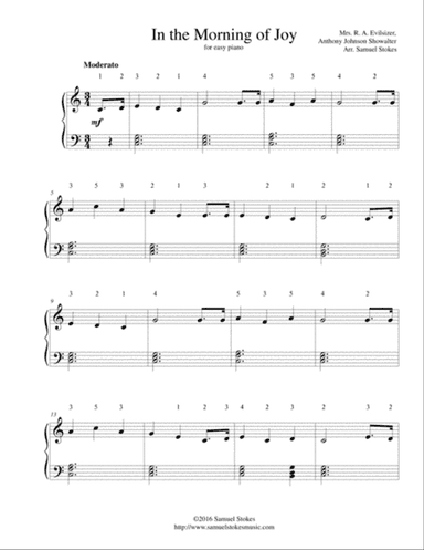 In the Morning of Joy - for easy piano