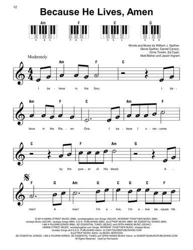 Because He Lives, Amen