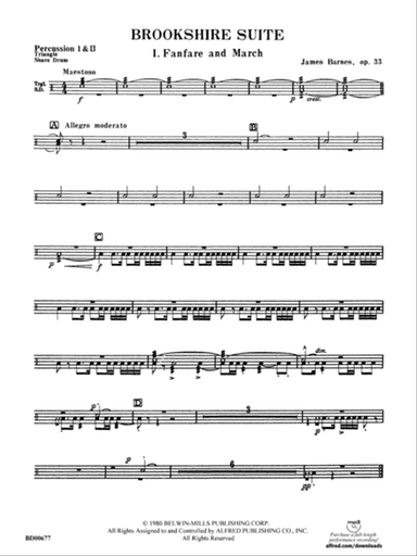 Brookshire Suite: 1st & 2nd Percussion