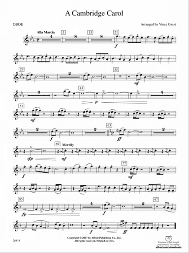 A Cambridge Carol: Oboe