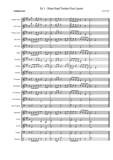 Brass Band Related Texture and Structure Warm Ups and Exercises for Teaching Music from the Podium b
