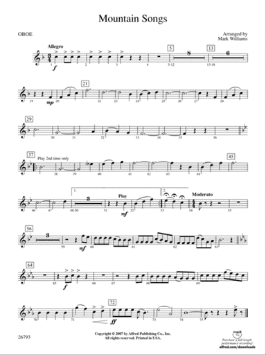 Mountain Songs: Oboe