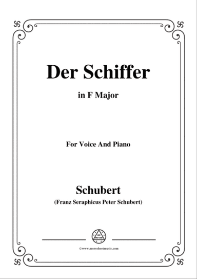 Schubert-Der Schiffer,in F Major,for Voice&Piano