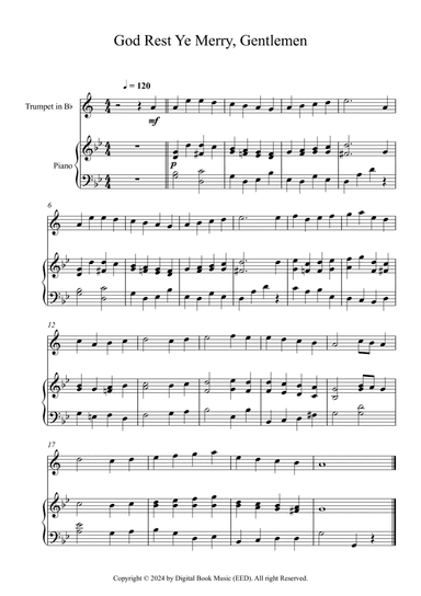 God Rest Ye Merry, Gentlemen (Trumpet + Piano)