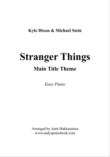 Stranger Things Main Title Theme