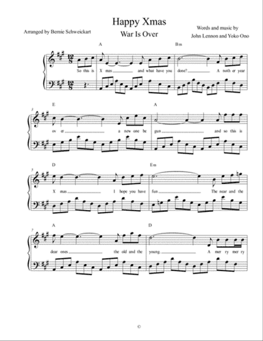 Happy Xmas (war Is Over)