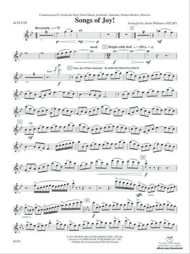 Songs of Joy!: Flute
