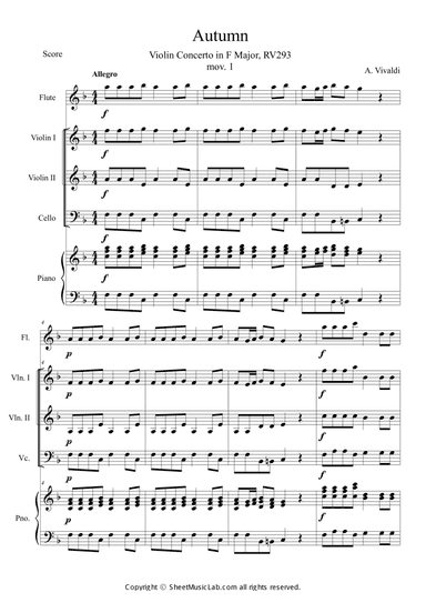 The Four Seasons: Autumn 1st Movement