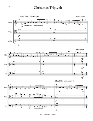 Christmas Triptych (String Trio Version)