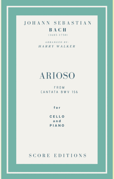 Bach - Arioso from Cantata BWV 156 for Violoncello and Piano