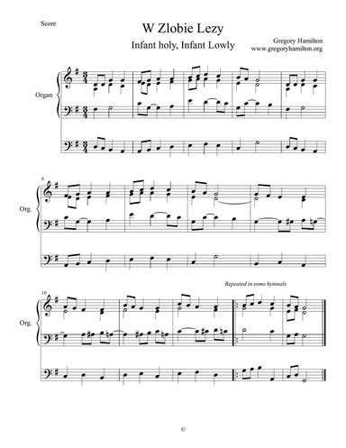 W Zlobie Lezy - Infant holy, Infant Lowly