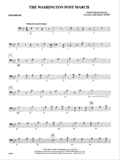 Washington Post: 1st Trombone