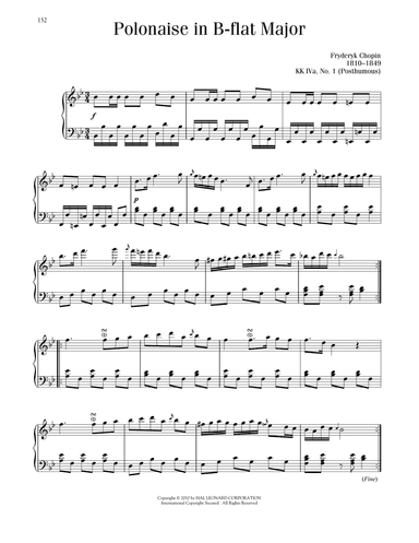 Polonaise In B-Flat Major, KK IVa, No. 1