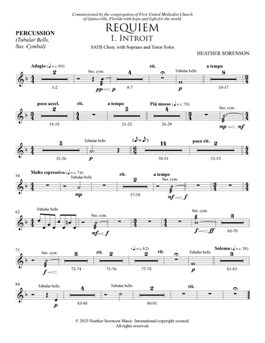 Requiem (Chamber Orchestra) - Percussion