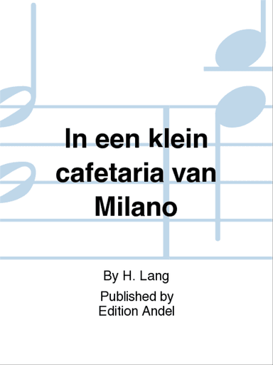 In een klein cafetaria van Milano