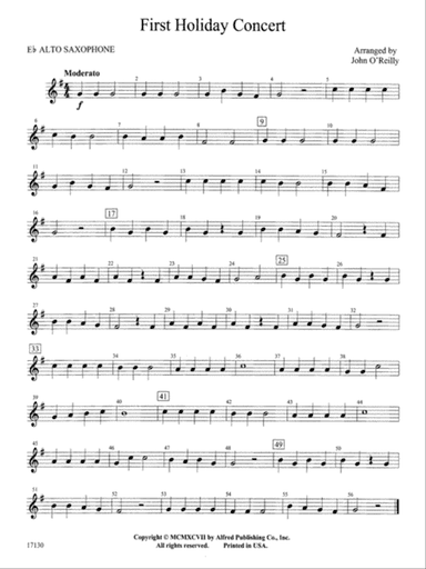 First Holiday Concert: E-flat Alto Saxophone