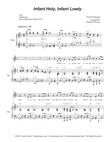 Infant Holy, Infant Lowly (Vocal solo)