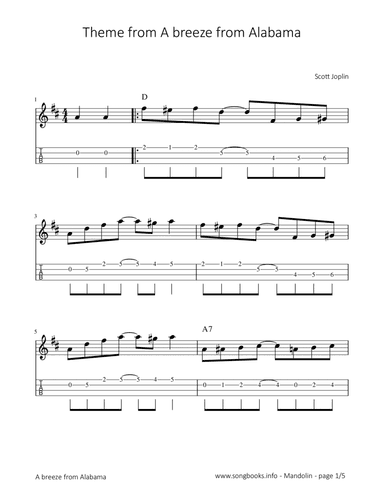 Theme from A breeze from Alabama