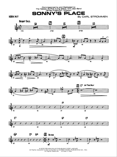 Sonny's Place: 1st F Horn