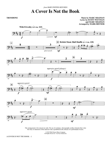 A Cover Is Not the Book (from Mary Poppins Returns) (arr. Mark Brymer) - Trombone