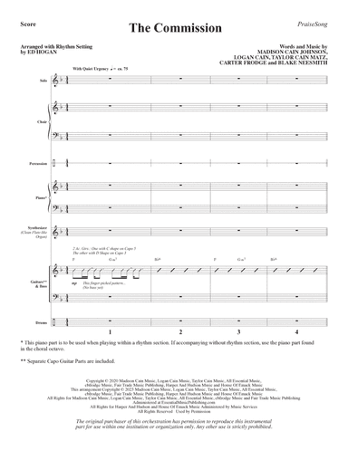 The Commission (arr. Ed Hogan) - Full Score