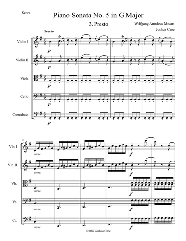 Piano Sonata No. 5 in G Major, Movement 3