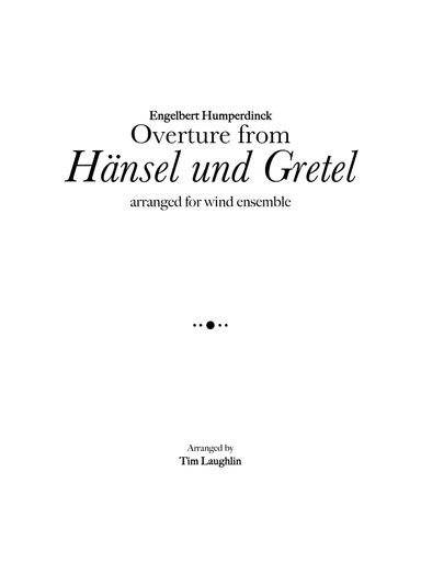 Overture from Hansel und Gretel (Band)
