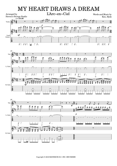 My Heart Draws A Dream - Score Only