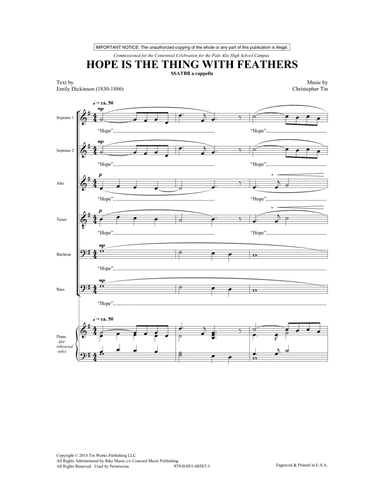 Hope Is The Thing With Feathers