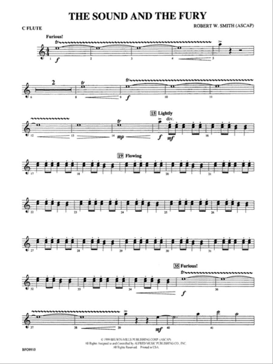 The Sound and the Fury: Flute