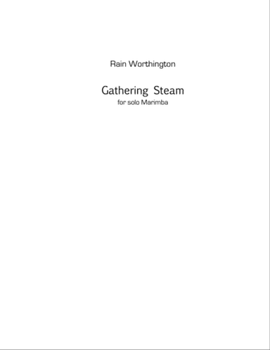 Gathering Steam - for marimba