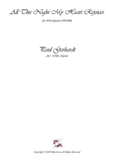 Wind Quintet - All This Night My Heart Rejoices